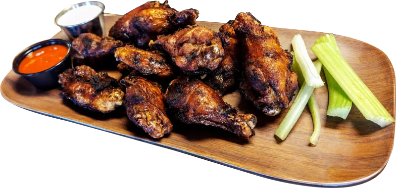 Smoke-roasted jumbo wings