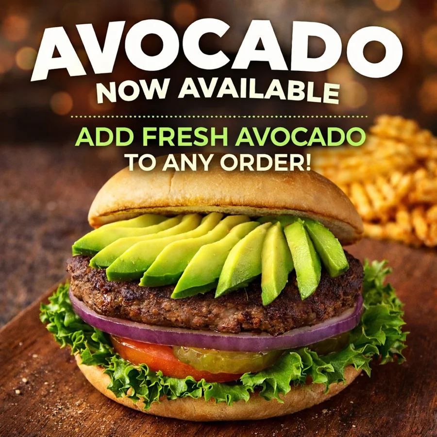 Avocado now available — add fresh avocado to any order